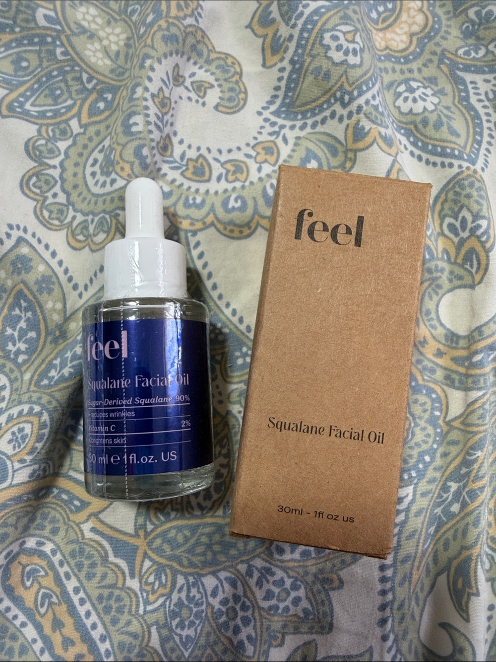 Squalane Facial Oil – Hydrating Facial Serum in Blue